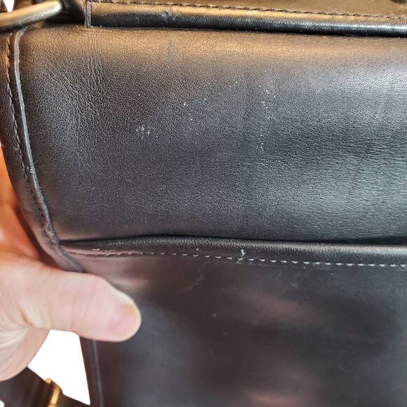 COACH Thompson 6455 Leather Briefcase,Shoulder Messenger Bag Black - Picture 10 of 16